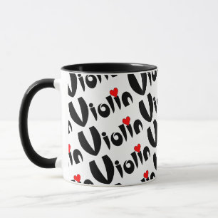 Violin Heart  Mug