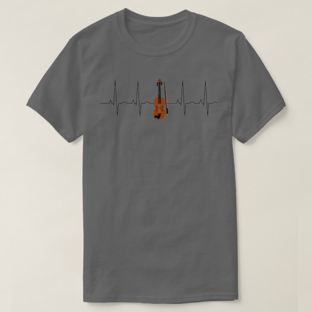 Violin Heartbeat 1 T-Shirt (Design Front)