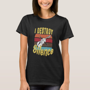 Violin I Destroy Silence Violinist T-Shirt