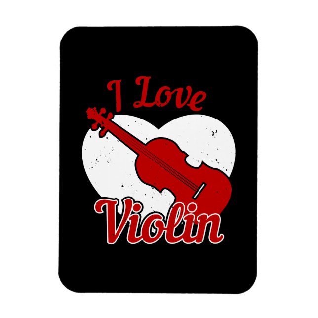 Violin - I Love Violin Magnet (Vertical)