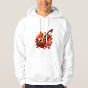 Violin in the bed of leaves hoodie