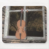 Violin in the Window: Original Version: Mousepad