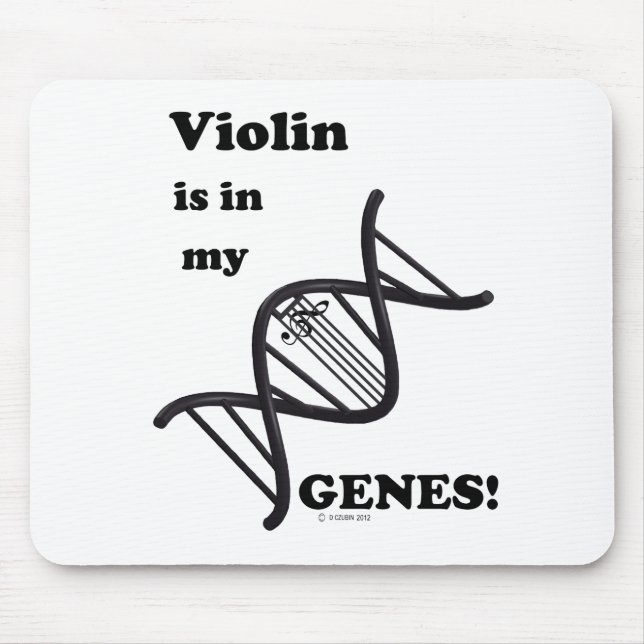 Violin Is In My Genes Mouse Pad (Front)
