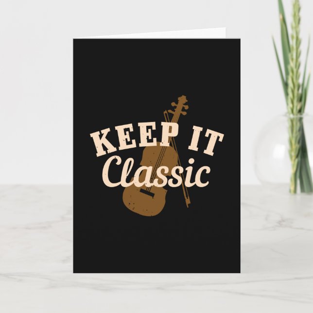 Violin - Keep It Classic Card (Front)