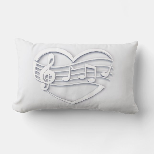 Violin key elegant lumbar pillow (Front)