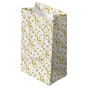 Violin key elegant small gift bag