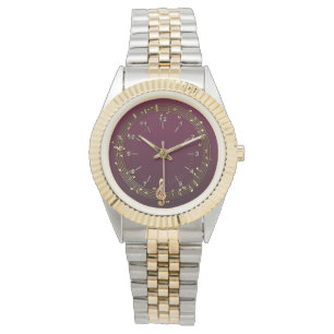 Violin key elegant watch