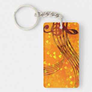 Violin key keychain