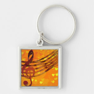 Violin key keychain