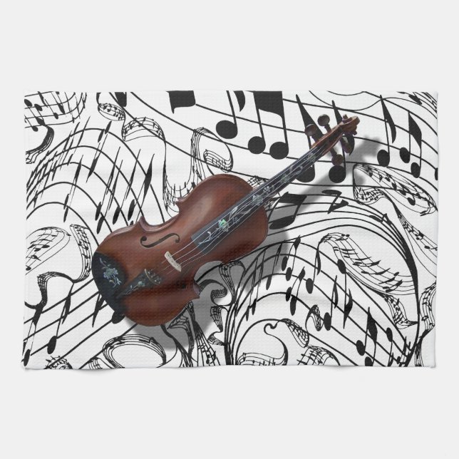 VIOLIN -KITCHEN TOWEL (Horizontal)