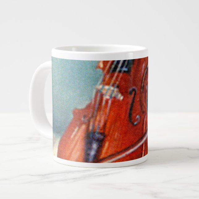 Violin Large Coffee Mug (Front Left)