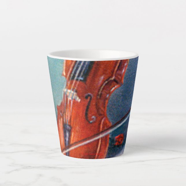Violin Latte Mug (Front)