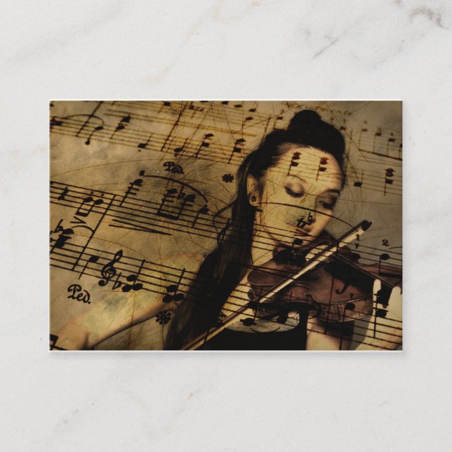 Violin Lesson Business Card (Front)