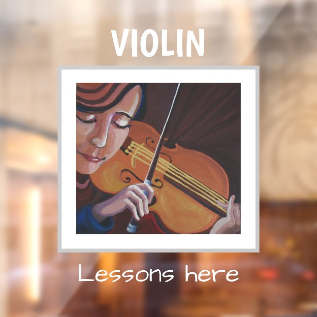 Violin lessons here window cling (Sheet 2)