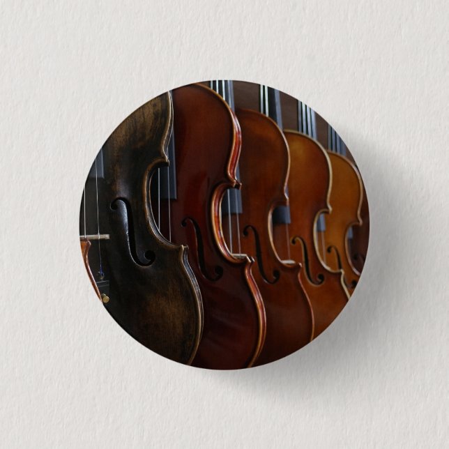 Violin Lineup 1 Inch Round Button (Front)