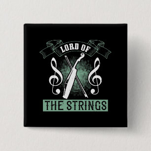 Violin - Lord Of The Strings 2 Inch Square Button