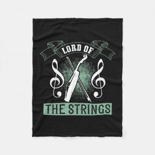 Violin - Lord Of The Strings Fleece Blanket