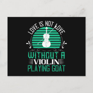 Violin -Love Is Not Love Without Violin Postcard