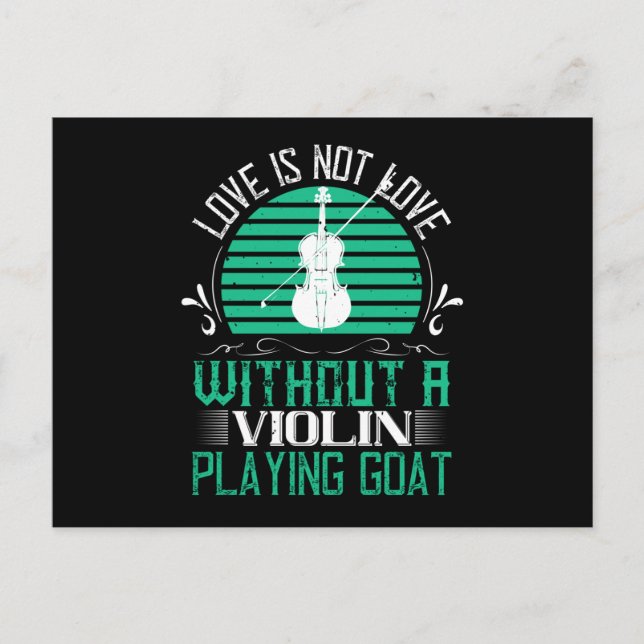 Violin -Love Is Not Love Without Violin Postcard (Front)