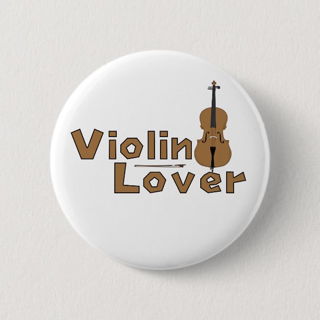 Violin Lover 2 Inch Round Button (Front)