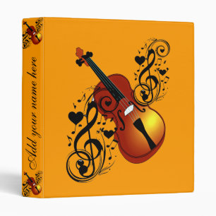 Violin,Lover at Heart_ Binder