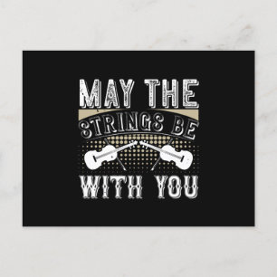 Violin - May The Strings Be With You Postcard