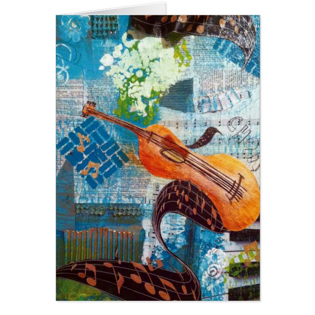 Violin Melody Greeting Card (Front)