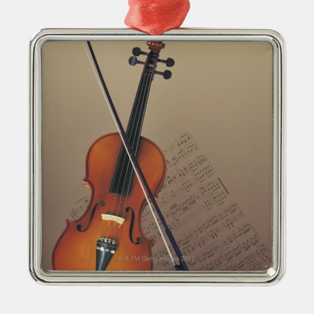 Violin Metal Ornament (Front)