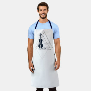 Violin minimal negative space Modern Violinist Apron