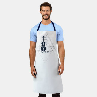 Violin minimal negative space Modern Violinist Apron