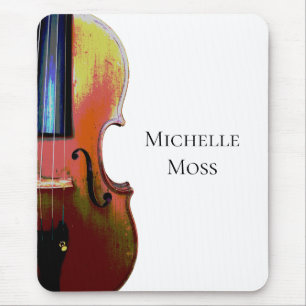 Violin Monogram Classical Music Orchestra Mouse Pad