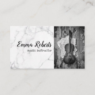 Violin   Music Instructor Business Card