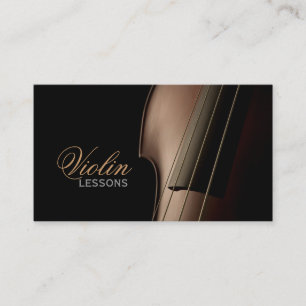 Violin, Music Lessons, Instructor Business Card