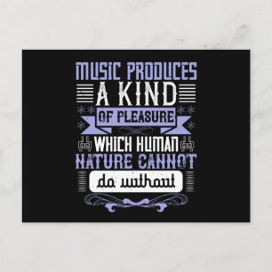 Violin -Music Produces Kind Of Pleasure Postcard