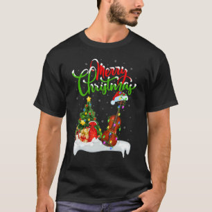 Violin Music   Xmas Decorations Santa Violin Chris T-Shirt