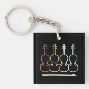 Violin Musician Music Keychain