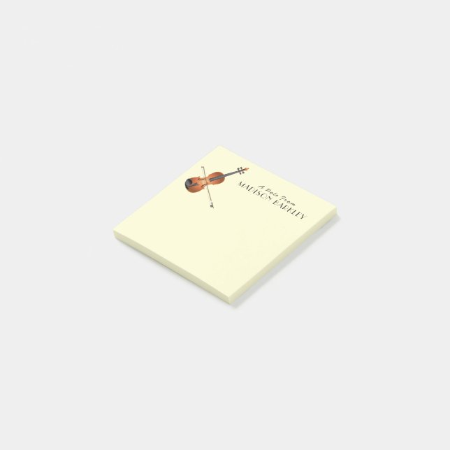 Violin Musician Teacher String Orchestra Post-it Notes (Angled)