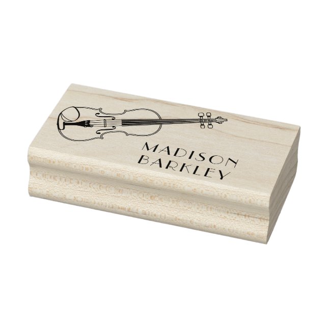Violin Musician Teacher String Orchestra Rubber Stamp (Stamp)