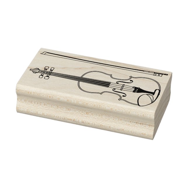 Violin Musician Teacher String Orchestra Rubber Stamp (Stamp)
