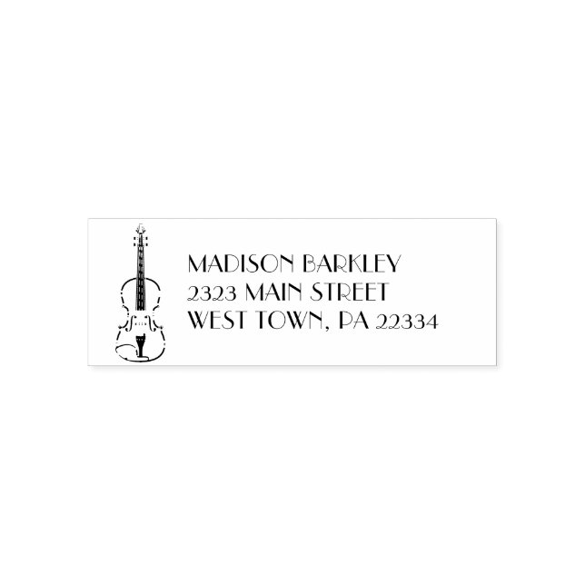 Violin Musician Teacher String Orchestra Self-inking Stamp (Design)