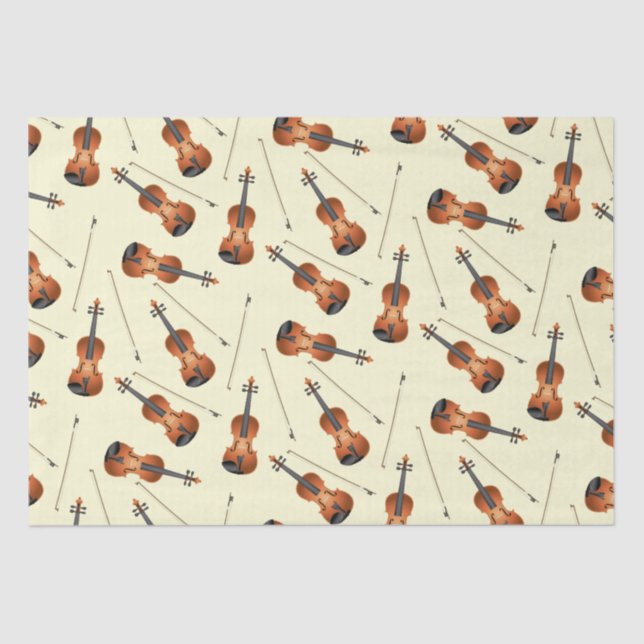 Violin Musician Teacher String Orchestra Tissue Paper (Front)