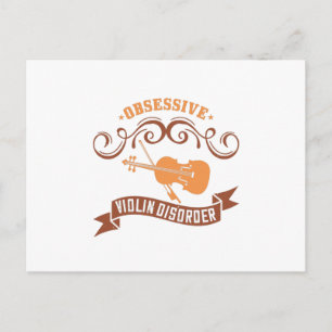 Violin - Obsessive Violin Disorder Postcard