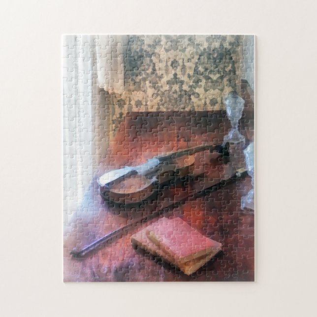Violin on Credenza Jigsaw Puzzle (Vertical)