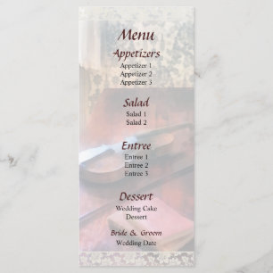 Violin on Credenza  Wedding Menu