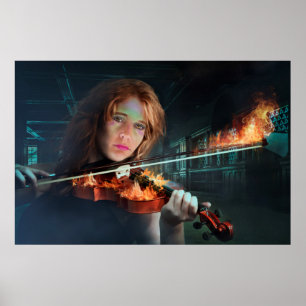 Violin on Fire Poster