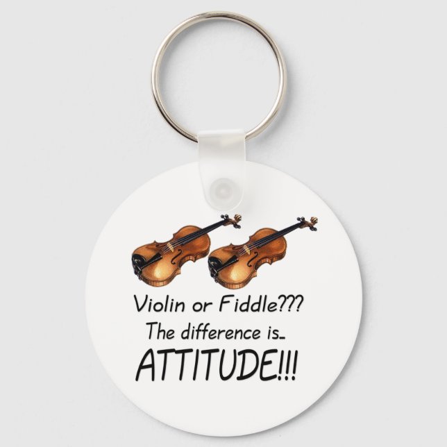 Violin or Fiddle??? Keychain (Front)