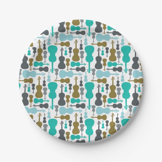 Violin or Viola Themed Paper Plate (Front)