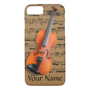 Violin Personalized Musical Notes Case-Mate iPhone Case