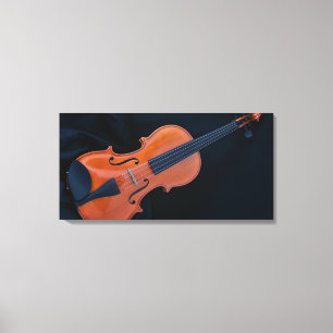 Violin Photo Closeup Canvas Print