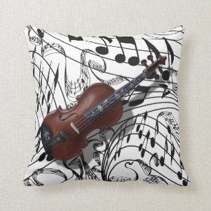 VIOLIN-PILLOW THROW PILLOW